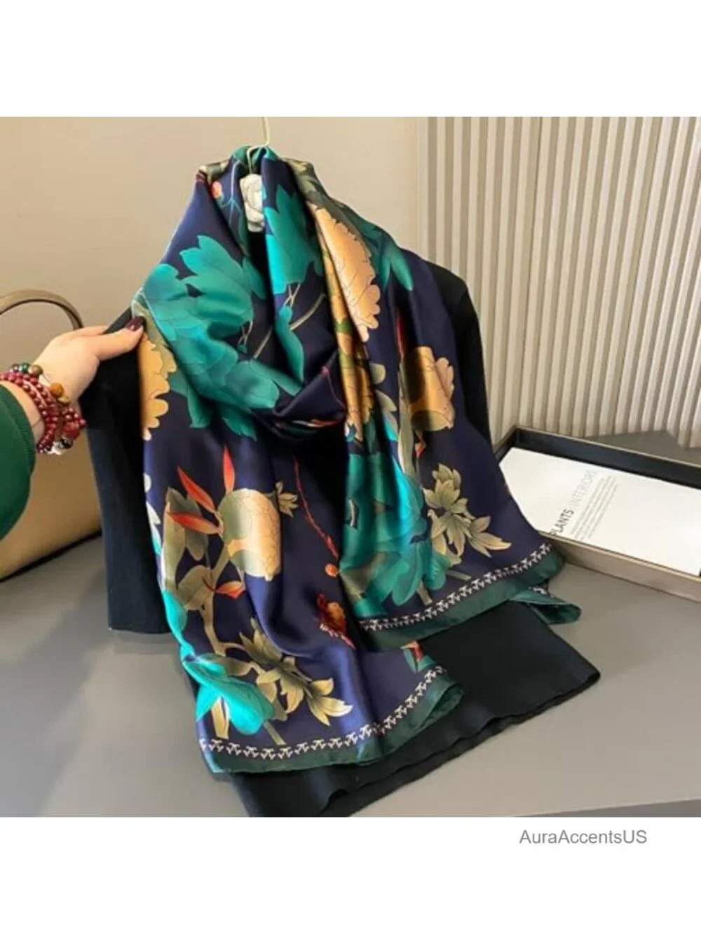 Large Lightweight Polyester Shawl Wrap Scarf for Women